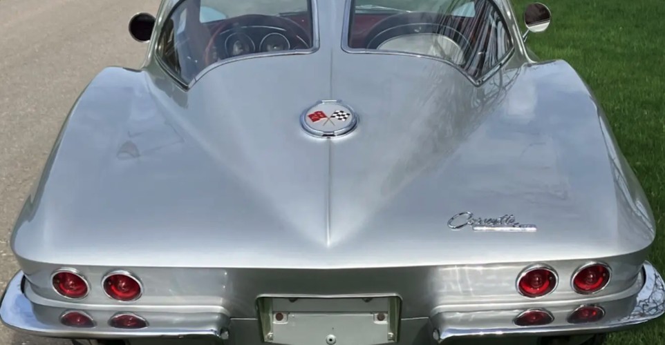 Back View of a Corvette C2 in Munich