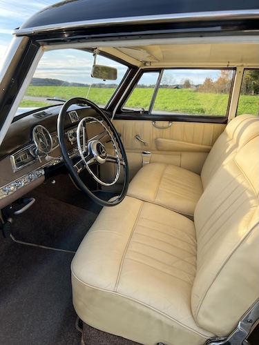 Interior View of a Mercedes-Benz 300 Adenauer in Munich