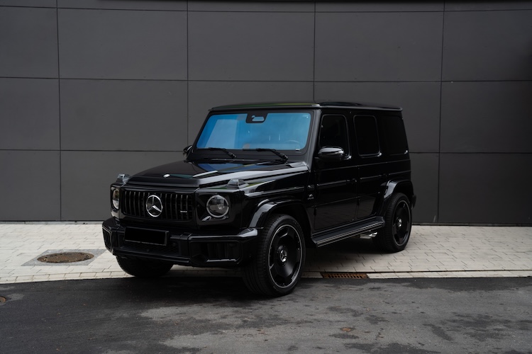 Front View of a Mercedes G63 AMG 2024 in Munich