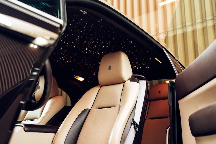 Interior of a Rolls Royce Wraith in Frankfurt