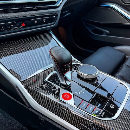 Interior View of a BMW M3 Competition in Leipzig