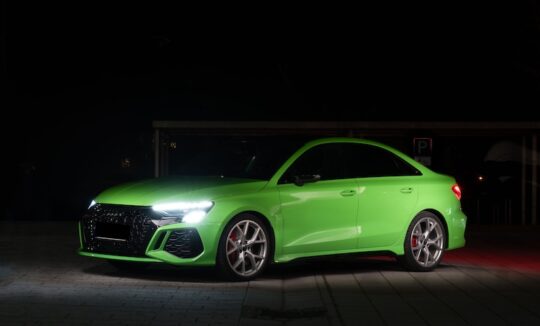 Side View of an Audi RS3 in Nuremberg