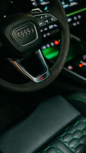 Interior View of an Audi RS3 in Nuremberg