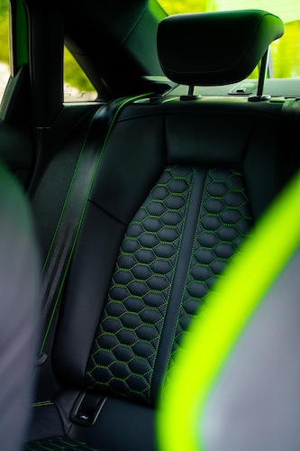 Interior View of an Audi RS3 sedan in Ulm