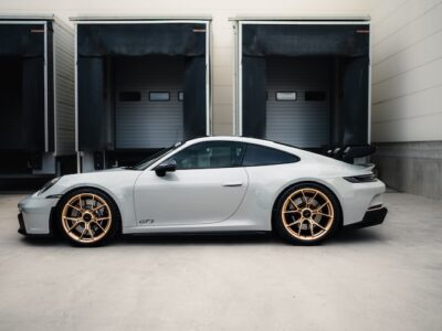 Sideview from Porsche 911 GT3 in Stuttgart