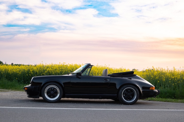 Sideview from Porsche 911 3.2 Cabrio in Munich