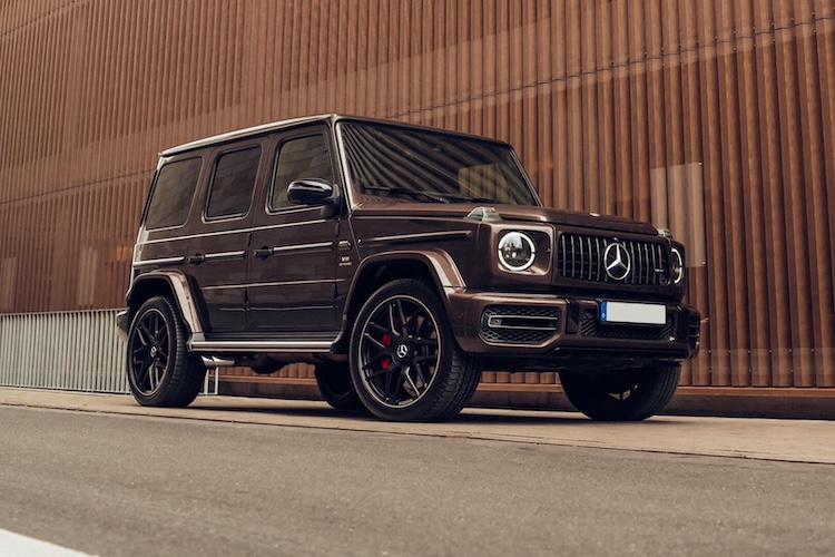 Sideview from Mercedes G63 AMG in Frankfurt