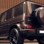 Backview from Mercedes G63 AMG in Frankfurt