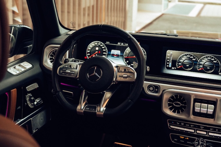 Interior from Mercedes G63 AMG in Frankfurt