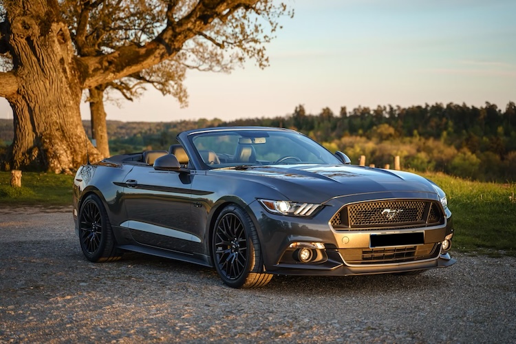 Sideview from Ford Mustang GT Cabrio in Nuremberg