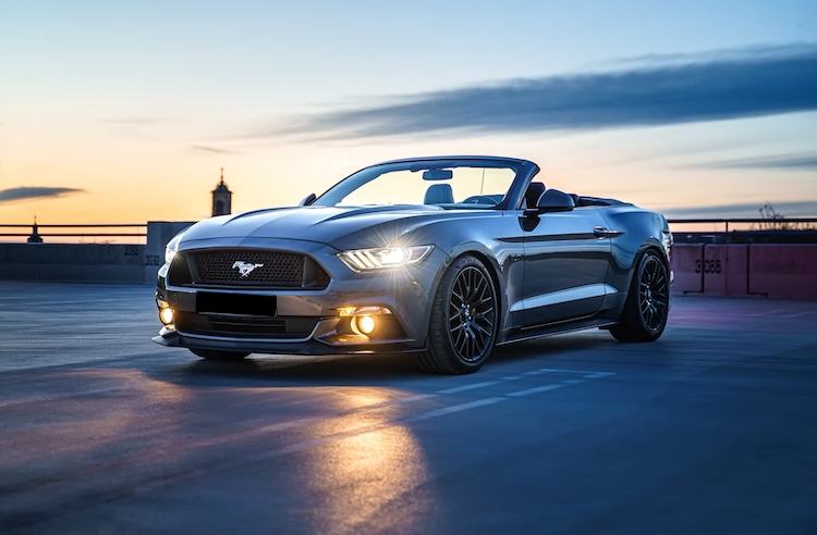 Sideview from Ford Mustang GT Cabrio in Nuremberg