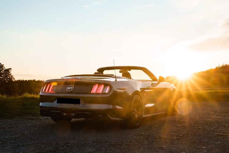 Backview from Ford Mustang GT Cabrio in Nuremberg