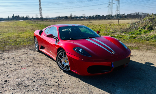 Frontview from Ferrari F430 in Frankfurt