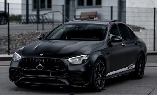 Frontview from Mercedes E63S AMG