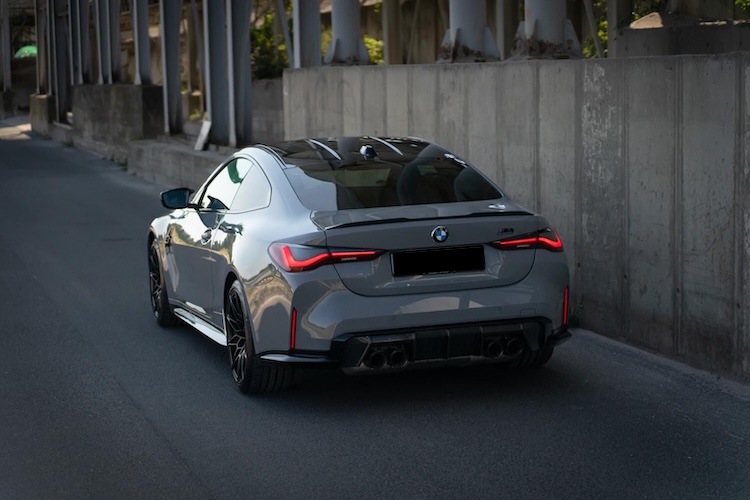 Sideview from BMW M4 in Mannheim