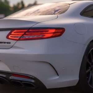 Backview from Mercedes S63 AMG Coupé