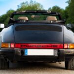 Backview from Porsche 911 3.2 Cabrio in Munich