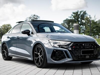 Sideview from Audi RS3 in Düsseldorf