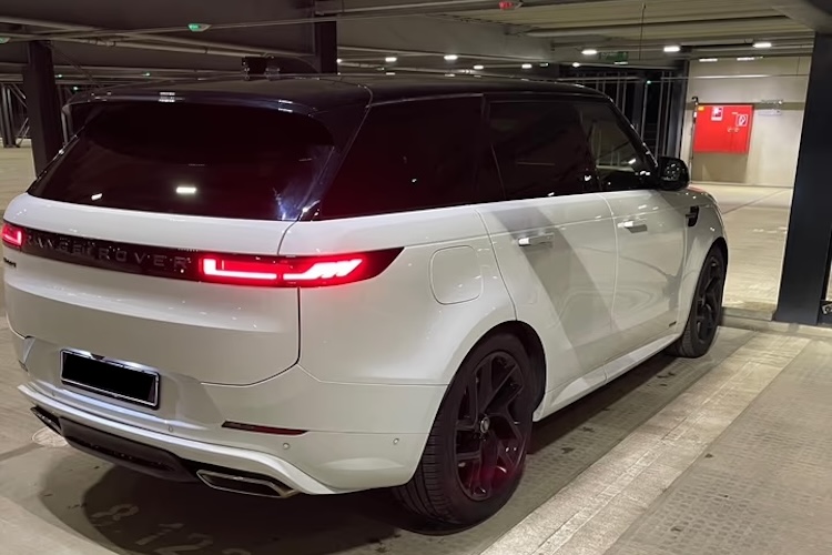 Right back view Range Rover Sport in Frankfurt