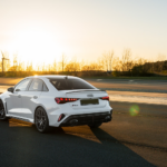 Back view Audi RS3 Limousine in Hamburg