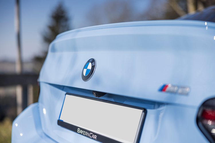 Logo back BMW M2 Coupe in Immenstaad on Lake Constance