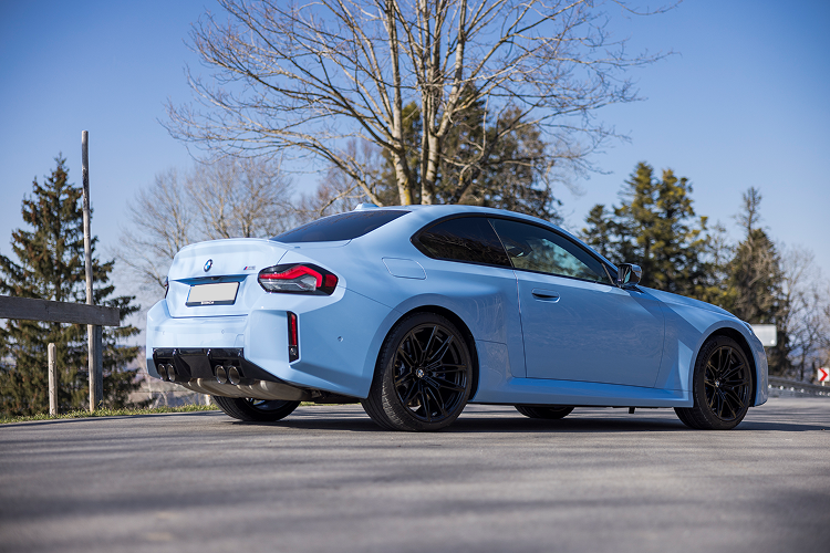 Side view BMW M2 Coupe in Immenstaad on Lake Constance