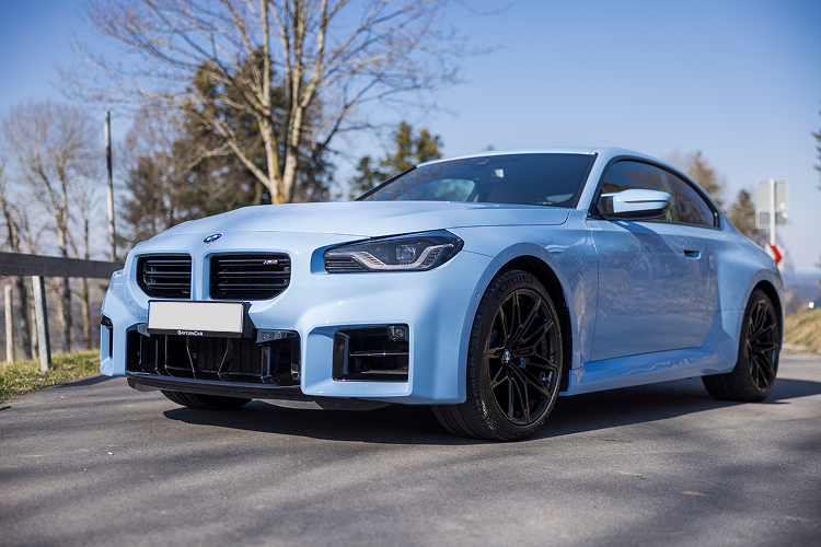 Front view BMW M2 Coupe in Immenstaad on Lake Constance