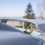 Rear spoiler Porsche Cayman GT4 on Lake Constance