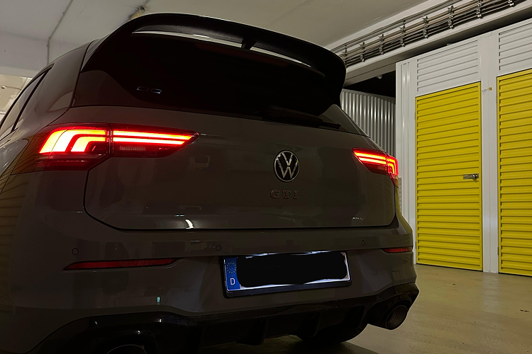 Back view VW Golf 8 GTI Clubsport in Cologne