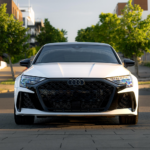 Front view Audi RS3 Sedan in Leipzig