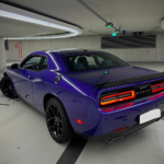 Back view Dodge Challenger in Düsseldorf
