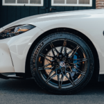 Side view BMW M4 Competition Convertible in the Harz