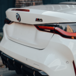 Back detail BMW M4 Competition Convertible in the Harz