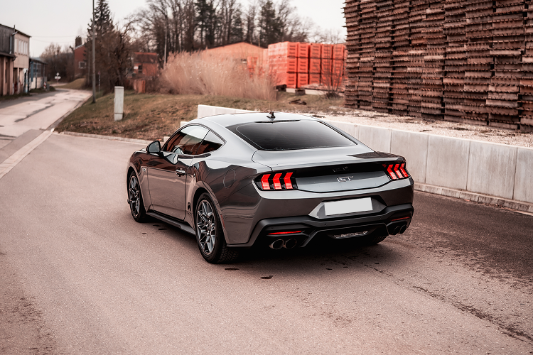 Back view left Ford Mustang GT in Ansbach near Nürnberg