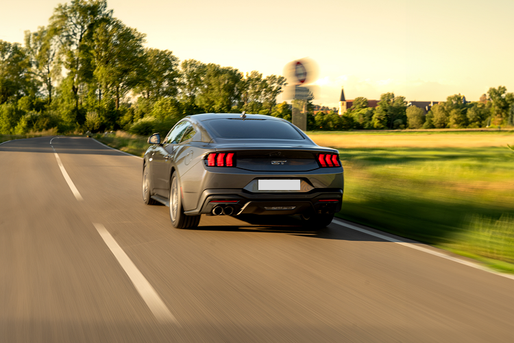 Back view Ford Mustang GT in Ansbach near Nürnberg