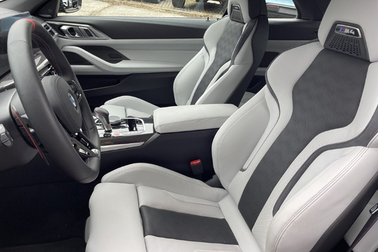 Drivers seat BMW M4 Competition Convertible near Munich