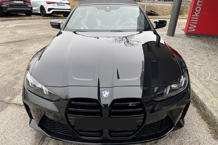 Front view BMW M4 Competition Convertible near Munich