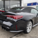 Back view BMW M4 Competition Convertible near Munich