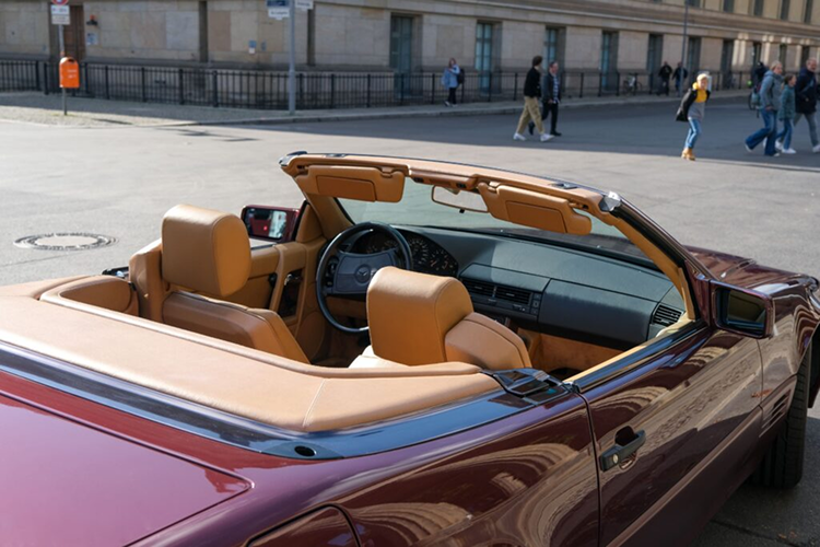 Top view Mercedes SL 500 in Berlin