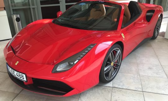 Rent a Ferrari 488 Spider in Munich
