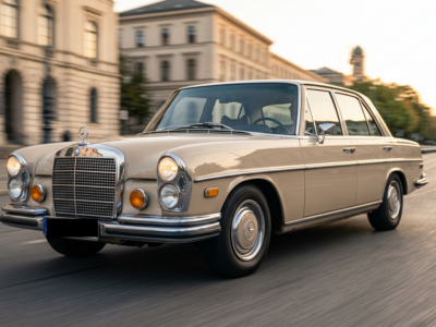 Rent a classic Mercedes 280 SE in Munich now Hero