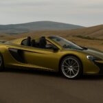 Side view McLaren 675LT Spider in the Schwarzwald