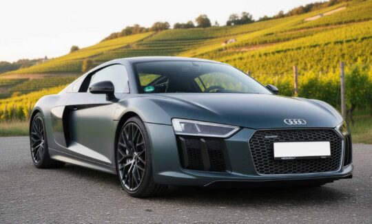 Rent an Audi R8 V10plus in Stuttgart Hero