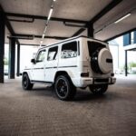 back site view from Mercedes G63 AMG in Munich