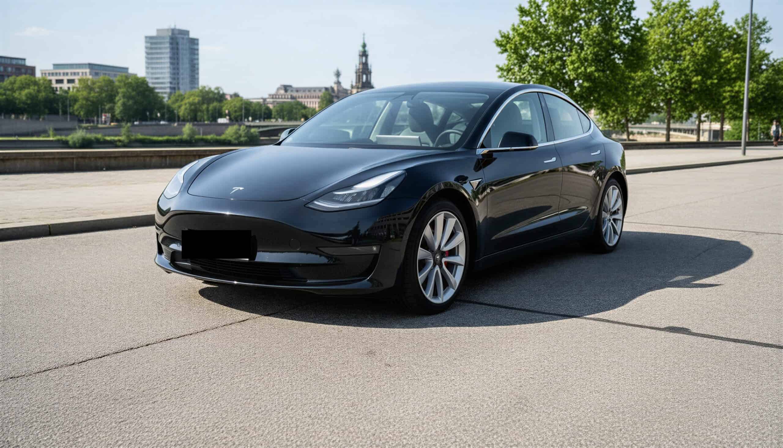 Rent a Tesla Model 3 Long Range in Leipzig hero