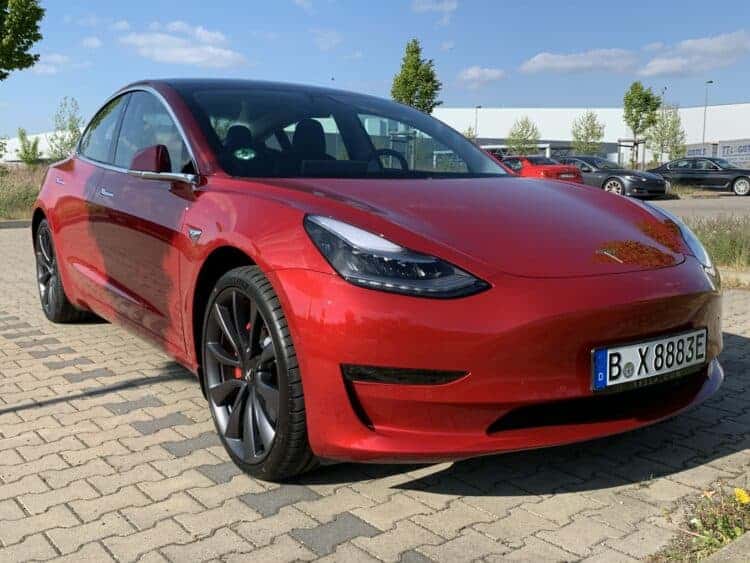 Rent a Tesla Model 3 Performance in Berlin