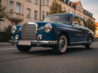 Rent a Mercedes-Benz 180 Ponton classic car in Munich Hero