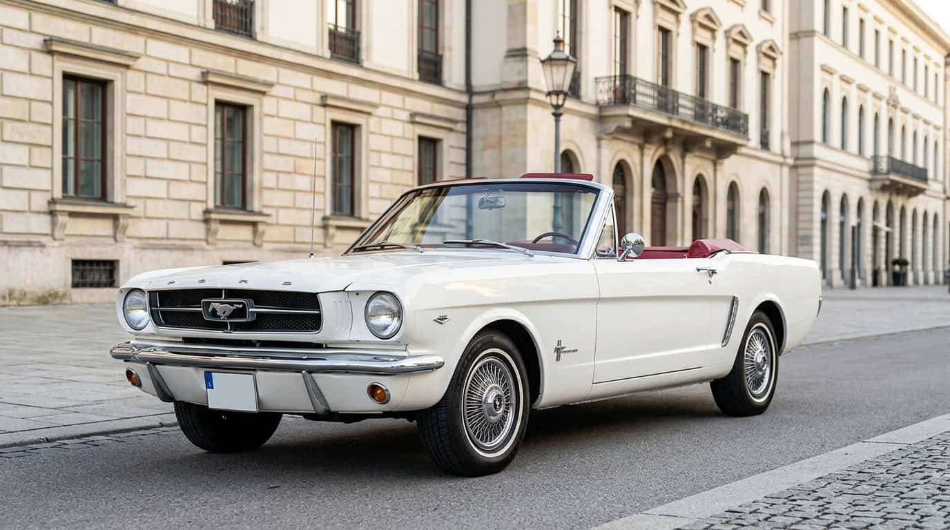 Rent Ford Mustang convertible classic car in Munich