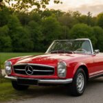 Rent a Mercedes-Benz 230 SL classic car in Munich hero