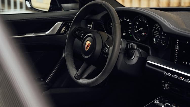 Interor from Porsche 911 Convertible in Frankfurt
